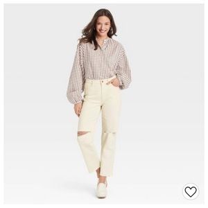 VINTAGE STRAIGHT OFF WHITE…SLIM HIP AND THIGH STRAIGHT LEG